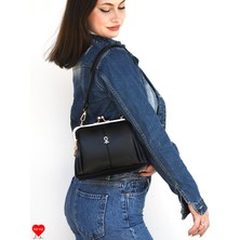 Jara Bag Vienna Kadın 4 Bölmeli Astarlı Burslu, Fermuar Kapamalı El Kol ve Omuz Çantası