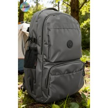 Glanart Keten Kumaş 5 Bölmeli Büyük Boy Dağcı Çantası-Kamp Çantası