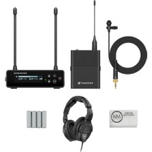 Sennheiser Ew-Dp Me 2 Set Camera-Mount Digital Wireless Omni Lavalier Mic System | R1-6: 520 To 576 Mhz Sched With Foots + 4 x Aa Battery + Temizlik Kumaşı (4 Madde)