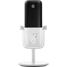 Elgato Wave:3 White - Premium Studio Quality USB Condenser Microphone Için, Podcast, Oyun ve Ev Ofisi, Free Mikser Software, Anti-Distortion, Plug 'n Play, Mac, Pc (Yenilendi)