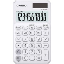 Poyraz Market Casio SL-310UC-WE Cep Tipi 10 Hane Beyaz Hesap Makinesi