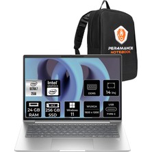 HP Elitebook 6 G1I Core Ultra 7 255U 24GB RAM 512GB SSD 14" FHD+ Win11 Home CV0G8ETPN362 Notebook + Per4 Çanta