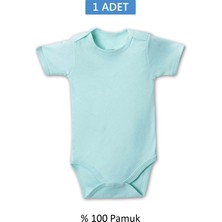 Pileli Store Yeşil Yarım Kol Body Zıbın 2-7 Yaş Çocuklar Için (1 Adet) Alttan Çıtçıtlı Özel Gereksi