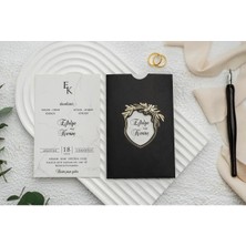 ABC Ofis Düğün Davetiyesi Ekonom Erdem Davetiye 9295 Baskı Dahil