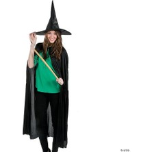 Pileli Store Cadı Pelerin ve Şapkası 120 Cm.