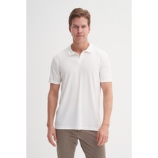 Cazador  Polo  T-Shirt Erkek Regular Fit  Viskon 42040 Beyaz