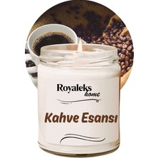 Pileli Store Doğal Özel Seri Kokulu Dekoratif Kavanoz Mum 210 cc - Kahve Kokusu Esansı - Ryl