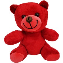 Pileli Store Kırmızı Peluş Oyuncak Ayıcık