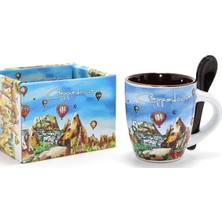 Pileli Store Kaşıklı Yöresel Kahve Fincanı Tekli Model 1