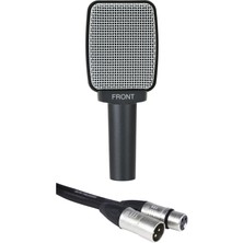 Sennheiser E 609 Silver Dynamic Guitar Microphone Sche With Cable