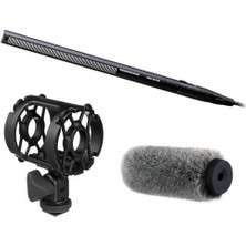Sennheiser Mkh 416-P48 Kısa Shotgun Interference Tube Mic & Fur Windxing Deluxe Kit