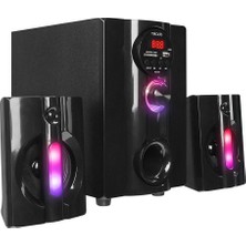 Poyraz Market Mikado MD-95BT 2+1 20W Siyah Multimedya Fm-Bt-Sd-Usb Speaker Hoparlör Kumandalı