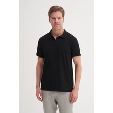 Cazador  Polo  T-Shirt Erkek Regular Fit  Viskon 42040 Siyah