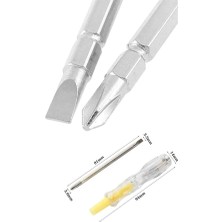 Akinco Kalemi Çift Başlıklı Şeffaf Elektrik Testi Değişken Uçlu