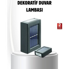 Akinco Solar Güçlü 6 LED Dış Mekan Lambası – Otomatik Aç/kapa Işık Sensörlü Aydınlatma
