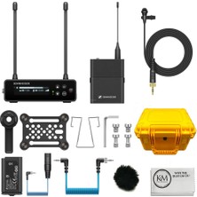 Sennheiser Ew-Dp Me 2 Set Camera-Mount Digital Wireless Omni Lavalier Mic System | R1-6: 520 To 576 Mhz Sche With Furry Windscreen + Water Hard Case + Temizlik Kumaşı (4 Madde)