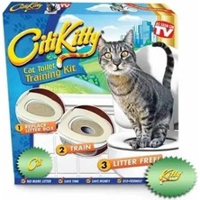 Pileli Store Citikitty Klozet Kedi Tuvaleti Eğitim Seti