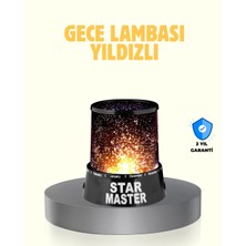 Akinco LED Renk Değiştiren Yıldız Projektör Galaxy Efektli Gece Lambası