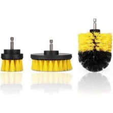 Pileli Store Buffer® 3lü Matkap Ucu Banyo Küvet Duşakabin Araba Tekerliği Koltuk Yıkama Temizleme Fırças�