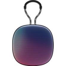 Avcı Teknoloji Market Kancalı Taşınabilir Bluetooth Hoparlör Rgb LED Işıklı Yuvarlak Ses Bombası Şarjlı Mini Ses Sistemi