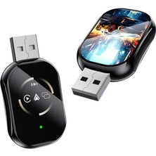 Poyraz Market Kablosuz Carplay ve Android Auto Adaptörü Tak Çalıştır Kullanım