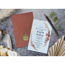 ABC Ofis Düğün Davetiyesi Cem Davetiye Elegance 7046 Baskı Dahil