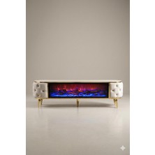 Alıcıoglu Mobilya Şömineli Tv Sehpası