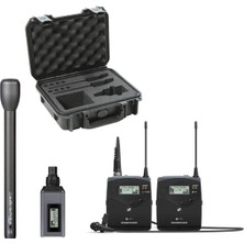 Sennheiser Ew 100 Eng G4-A Kablosuz Temel Kit Artı Audio-Technica AT8004-LSELL Omniwayal Dynamic Microphone (Uzun Tut) ve Skb Su Yalıtımı Vakası