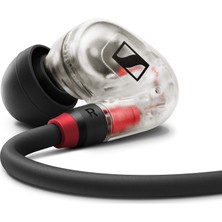 Sennheiser Ie 100 Pro Clear Dinamik Kulak Içi Kulaklık | Hassas Ses Izleme Için Yenilikçi 10 mm Geniş Bant Dönüştürücü | 1,3 M Kablo ve S/m/l Silikon Adaptör Dahildir Şeffaf ve Siyah (508941)