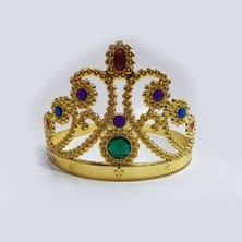 Pileli Store Prenses Parti Tacı Altın Rengi