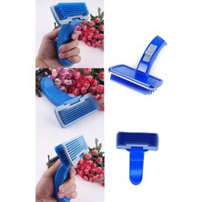 İsmiyle Al Düğmeli Kendini Temizleyen Fırça - Evcil Hayvan Tüy Tarağı