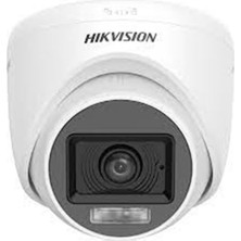 Poyraz Market Hikvision DS-2CE76D0T-LPFS 2mp 1080P 2.8mm Sabit Lens Ir Colorvu Dome Kamera