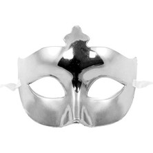 Pileli Store Gümüş Parlak Balo Maskesi