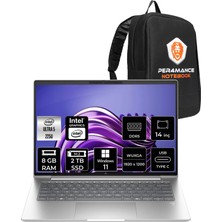 HP Elitebook 6 G1I Core Ultra 5 225U 8GB RAM 2TB SSD 14" FHD+ Win11 Pro AD4N5ETPN404 Notebook + Per4 Çanta