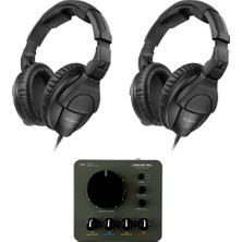 Sennheiser Hd 280 Pro Circumaural Closed-Back Monitor Kulaklıklar (Pair) Sche With Deersync H4 4-Channel Pro Studio Kulaklık Amplifier