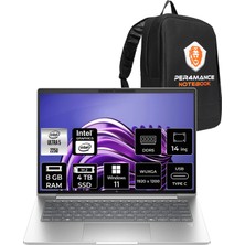 Hp Elitebook 6 G1I Intel Core Ultra 5 225U 8gb 4tb SSD 14" Fhd+ W11P Taşınabilir Bilgisayar & Per4 Çanta AD4N5ETPN405