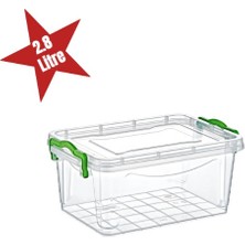 Pileli Store Şeffaf Saklama Kutusu 2.8 Litre