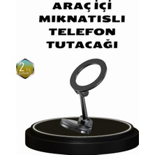 Akinco 360° Dönebilen Katlanır Manyetik Araç Telefon Tutucu – Magsafe Uyumlu, Kompakt ve Tasarım