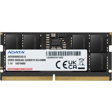 Poyraz Market Adata 16GB Ddr5 5600MHZ 262PIN 1.1V Notebook Ram