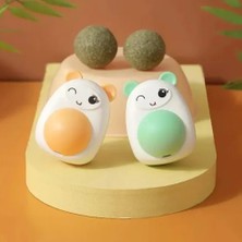 Pileli Store Ayıcıklı Kedi Otu Yalama Topu
