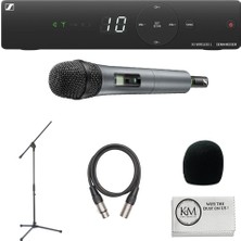 Sennheiser Xsw 1-835-A349 Vocal E835 Dinamik Mikrofonu ile Ayarlanıyor | A: 548 To 572 Mhz Grafik With Windscreen + Xlr Cable + Stand + Temizlik Kumaşı (5 Madde)