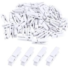 Pileli Store 1000 Adet Beyaz Ahşap Mandal Seti 2.5 cm