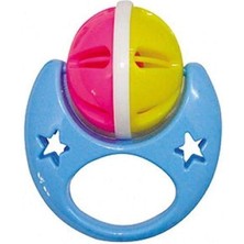 Pileli Store Ay Şeklinde Bebek Çıngırağı 11X11 cm