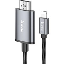 Pileli Store Hoco UA27 Lightning To HDMI Hdtv Dönüştürücü Adaptör (4k 30Hz) KABLO-(5775)