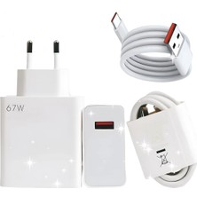 Pileli Store Type-C 67W (Watt) Ultra Hızlı Şarj Aleti Adaptör Kablo Set