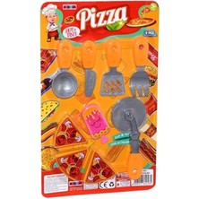 Pileli Store Küçük Pizza Oyuncak Seti 40X25 cm 9 Parça