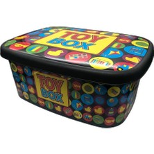 Pileli Store Desenli Sığ Saklama Kutusu 36 Lt. 3 No ROYALEKS-M12216