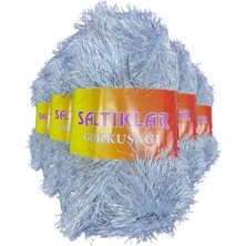 Pileli Store 5 Adet Gökkuşağı El Örgü Ipi Yünü Gümüş