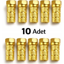 Vwin Gold F Konnektör Standart 18 mm Rg6 Anten Kablosu Jakı (10 Adet)