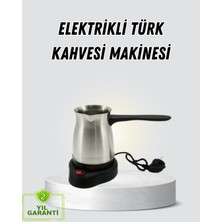Pileli Store 800W Paslanmaz Elektrikli Cezve Gizli Rezistans ve Ergonomik Kulp